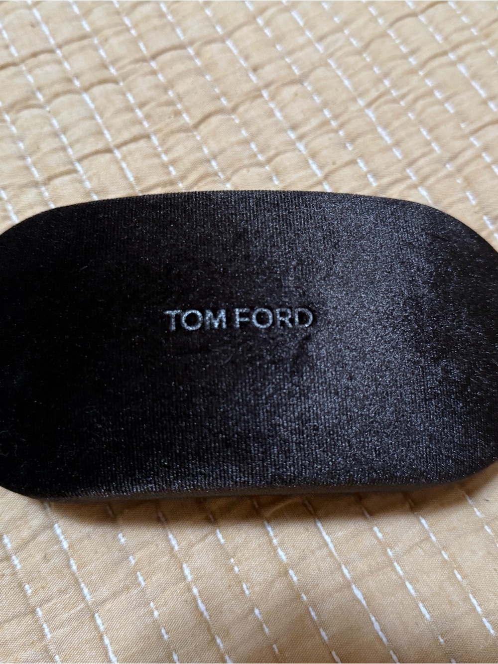 Tom Ford Black Satin Eyeglass/Sunglass Case